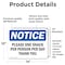 Signmission Please One Snack Per Person Per Day Thank You, 14 in W x Rectangle, Vinyl Decal OS-2PACK-NS-D-1014-L-17541 - alternate 3